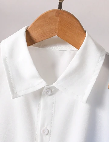 Compleu Shein Kids, albastru/alb