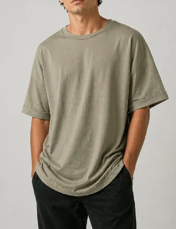 Tricou Pull&Bear, verde