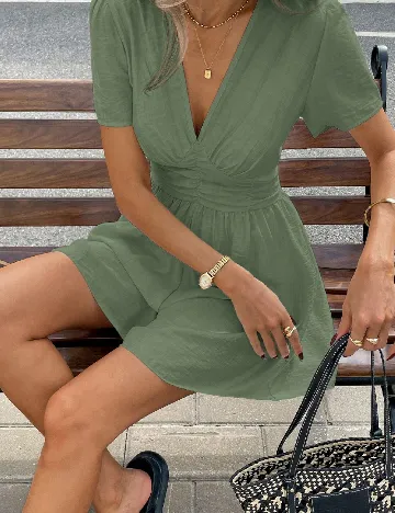 Rochie scurta SHEIN, verde