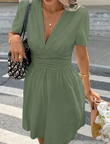 Rochie scurta SHEIN, verde