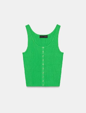 Top Zara, verde