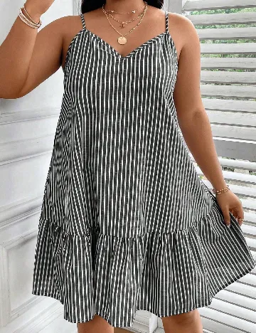 Rochie scurta SHEIN CURVE, gri