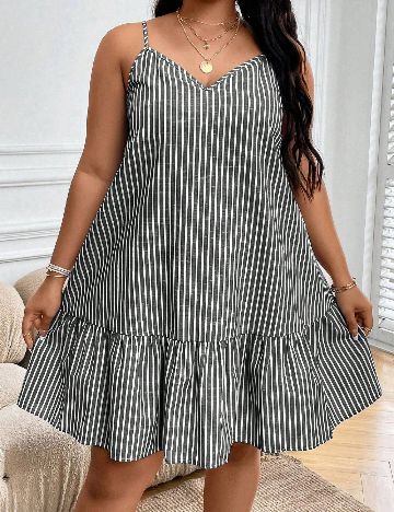 Rochie scurta SHEIN CURVE, gri