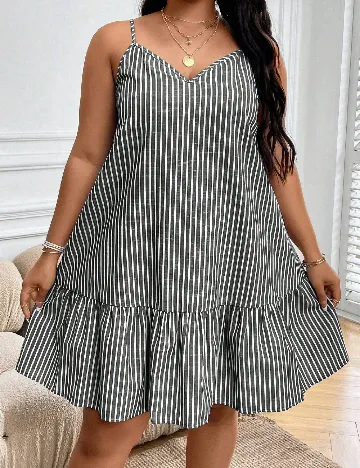 Rochie scurta SHEIN CURVE, gri