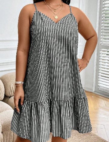 Rochie scurta SHEIN CURVE, gri