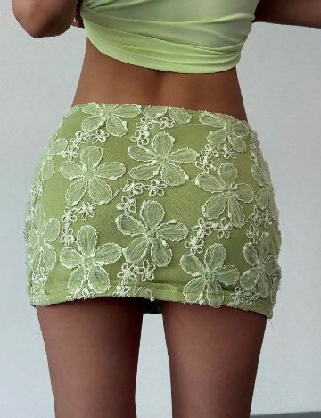 Fusta pantalon SHEIN, verde