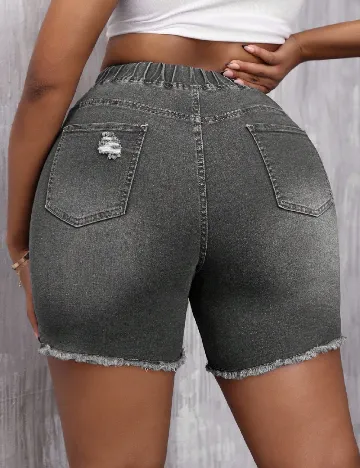 Pantaloni scurti SHEIN CURVE, gri