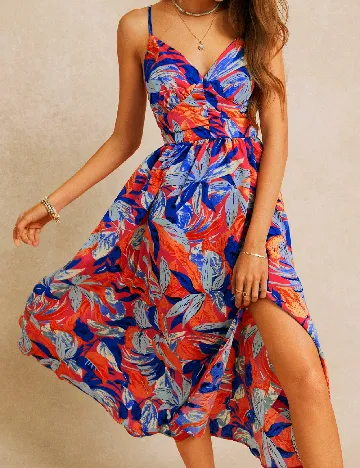 Rochie medie Poeselle, mix culori