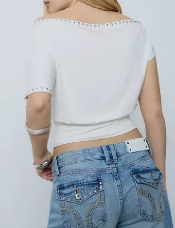 Top Stradivarius, alb