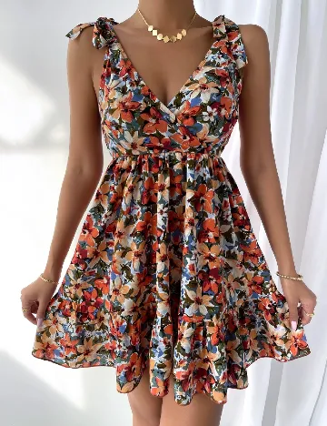 Rochie scurta SHEIN, floral print