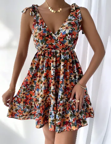 Rochie scurta SHEIN, floral print