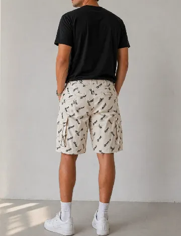 Pantaloni scurti Zara, ecru