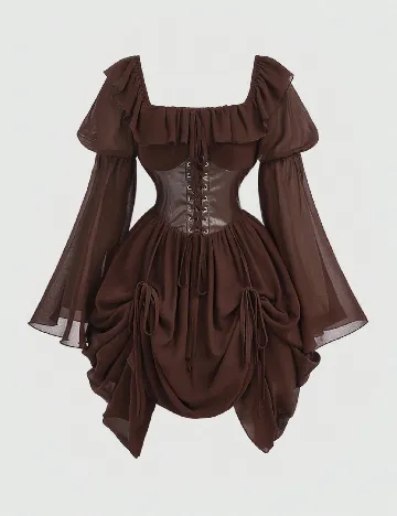 Rochie lunga SHEIN, maro