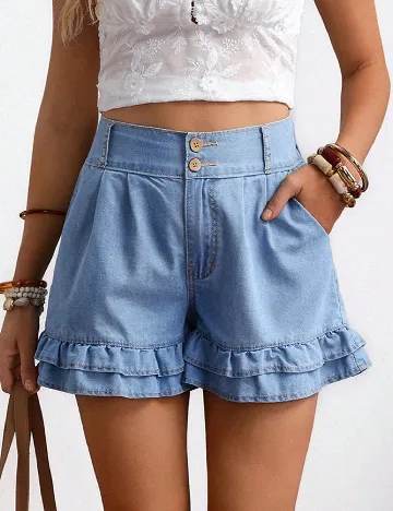 Pantaloni scurti Emery Rose, albastru