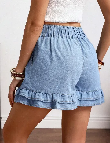 Pantaloni scurti Emery Rose, albastru