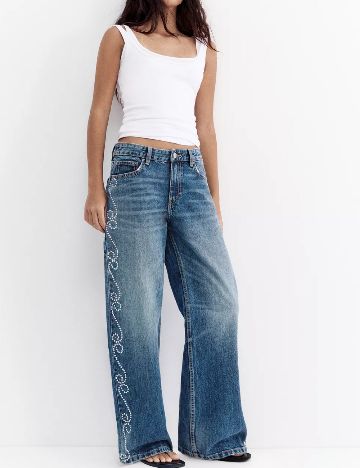 Blugi Pull&Bear, albastru