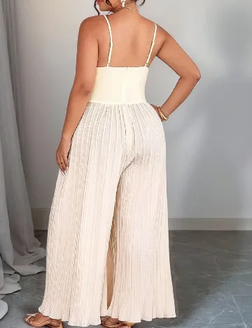 Salopeta SHEIN CURVE, crem