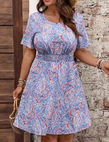 Rochie scurta SHEIN CURVE, mix culori