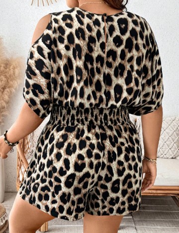 Salopeta SHEIN CURVE, animal print