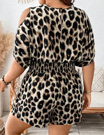 Salopeta SHEIN CURVE, animal print