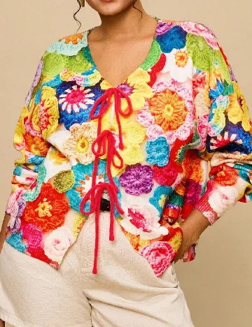 Cardigan SHEIN CURVE, mix culori