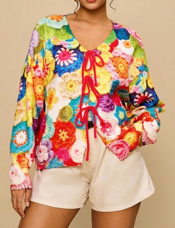 Cardigan SHEIN CURVE, mix culori