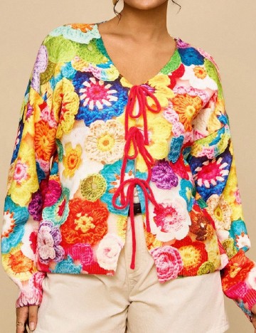 Cardigan SHEIN CURVE, mix culori