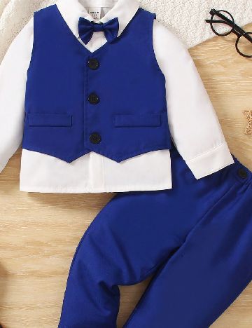 Costum Shein Kids, albastru