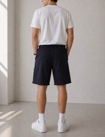 Pantaloni scurti Zara, bleumarin inchis