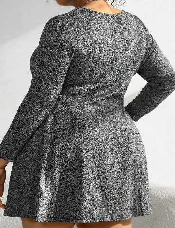 Rochie scurta SHEIN CURVE, gri