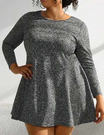 Rochie scurta SHEIN CURVE, gri