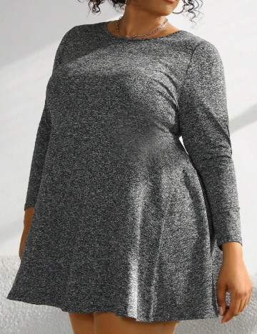 Rochie scurta SHEIN CURVE, gri