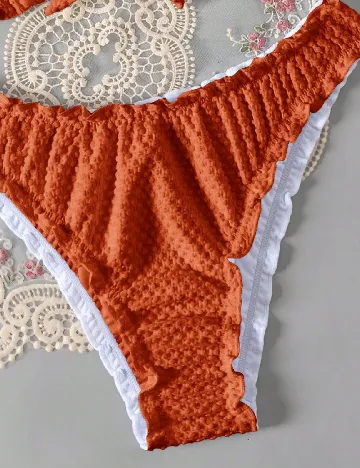 Costum de baie SHEIN, caramiziu