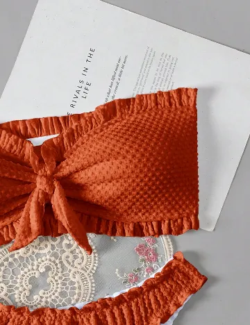 Costum de baie SHEIN, caramiziu