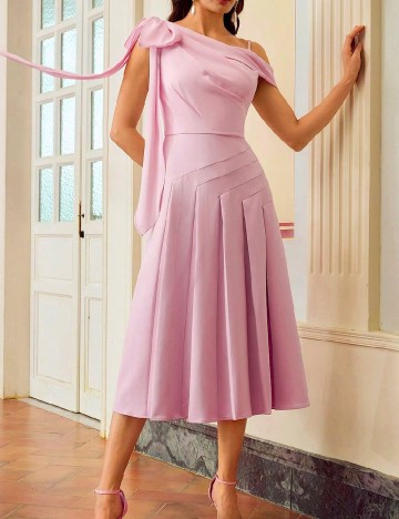 Rochie medie MOTF, roz