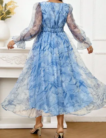 Rochie medie SHEIN CURVE, albastru