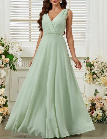 Rochie lunga Ever-Pretty, verde