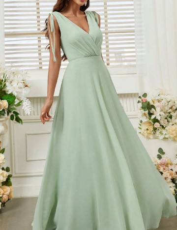 Rochie lunga Ever-Pretty, verde