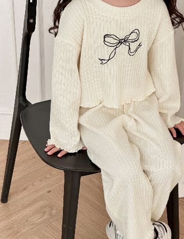 Compleu Shein Kids, crem