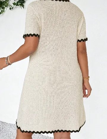 Rochie scurta SHEIN CURVE, crem