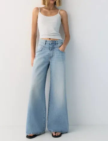 Blugi Pull&Bear, albastru