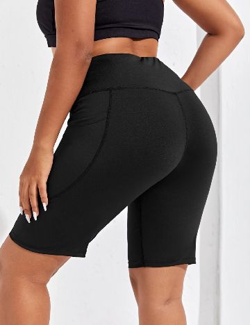 Pantaloni scurti SHEIN CURVE, negru