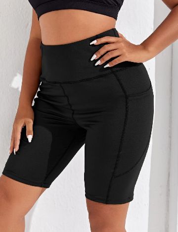 Pantaloni scurti SHEIN CURVE, negru