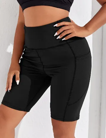 Pantaloni scurti SHEIN CURVE, negru