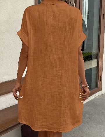 Rochie scurta SHEIN, maro