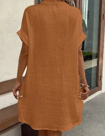 Rochie scurta SHEIN, maro