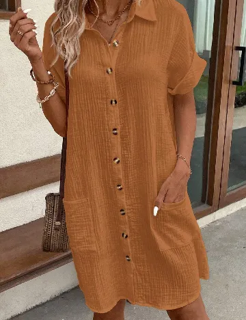 Rochie scurta SHEIN, maro