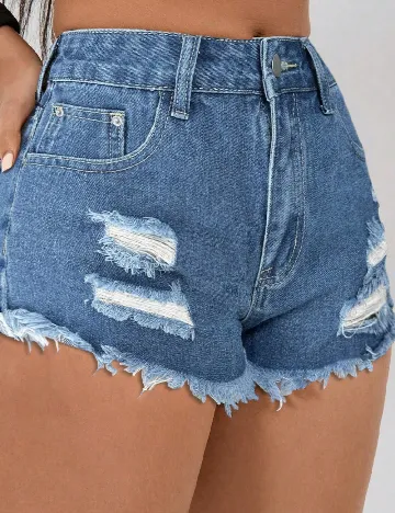 Pantaloni scurti SHEIN, albastru