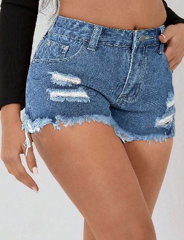 Pantaloni scurti SHEIN, albastru