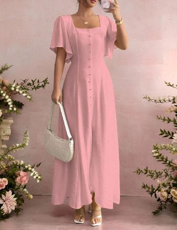 Rochie lunga SHEIN, roz